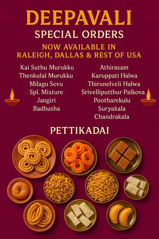 Deepavali Special: Traditional Sweets & Snacks Now Available Across the USA!